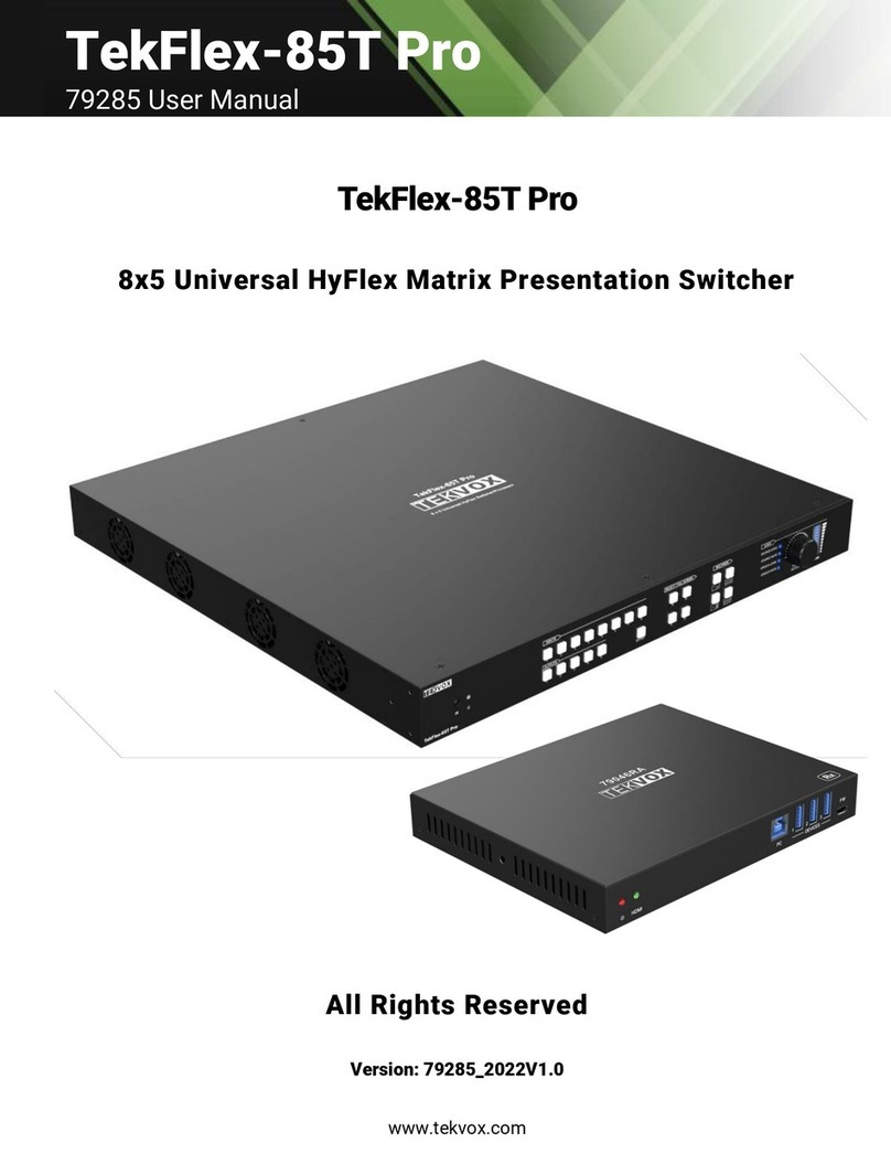 Tekvox TekFlex-85T Pro User manual