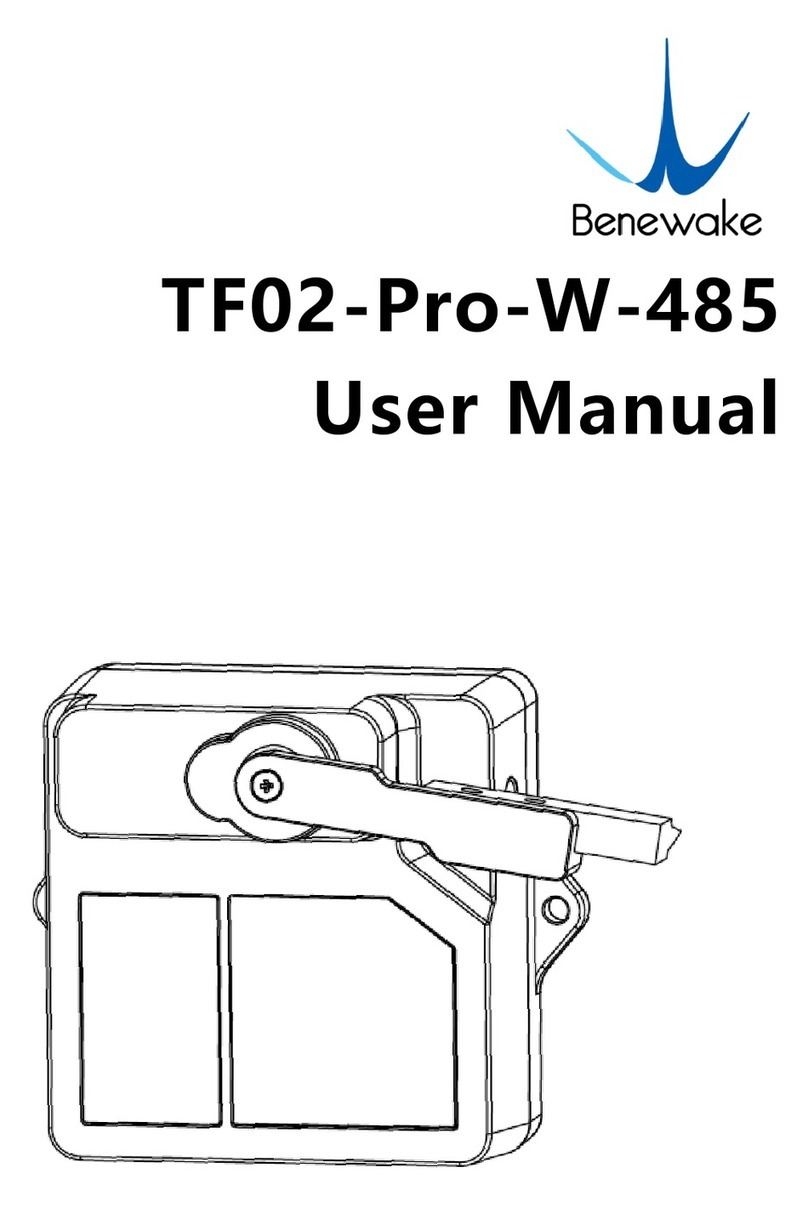 Benewake TF02-Pro-W-485 User manual
