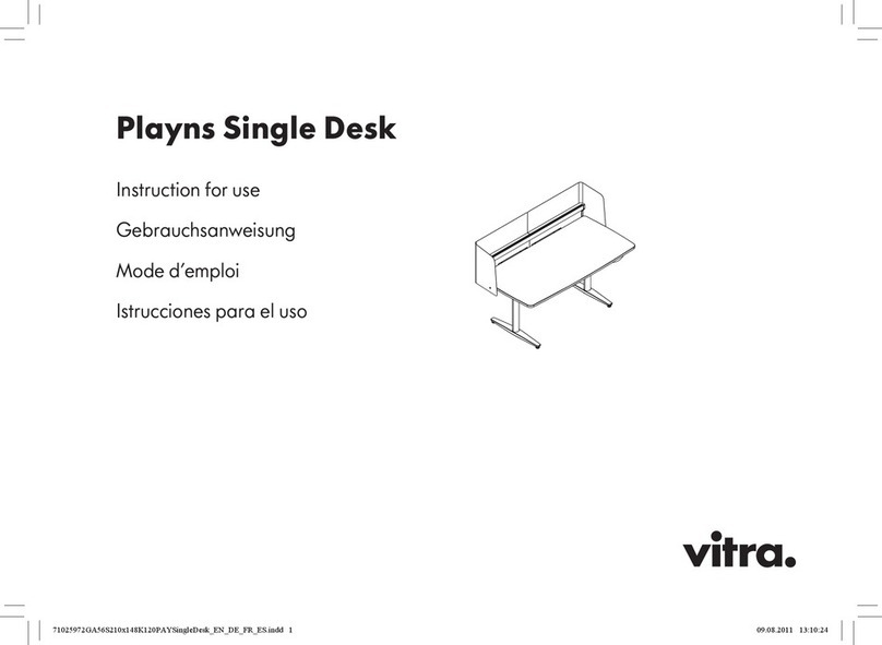 VITRA Playns Single Desk User manual