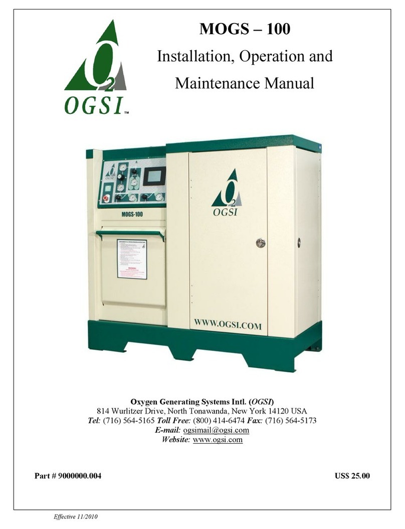 OGSI MOGS - 100 Installation, operation and maintenance manual