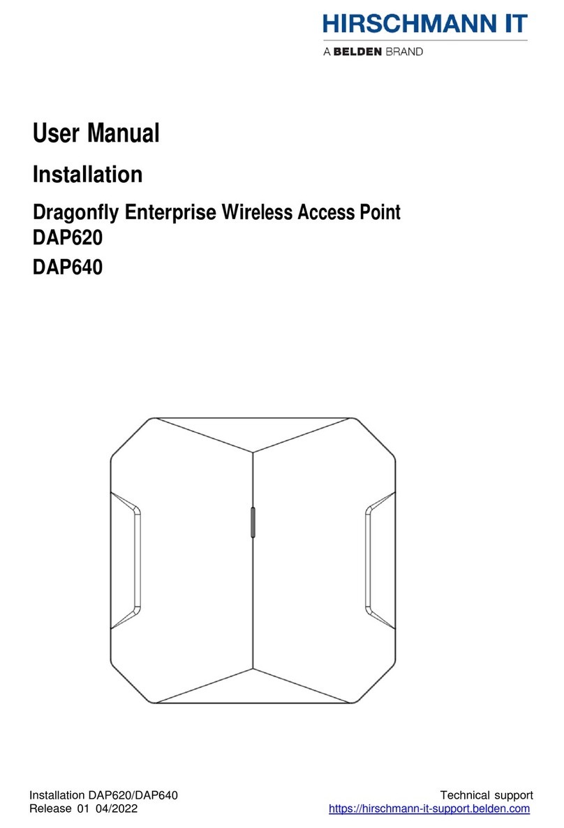 Belden HIRSCHMANN IT Dragonfly DAP620 User's manual & installation manual Belden HIRSCHMANN IT Dragonfly DAP620 User's manual & installation manual