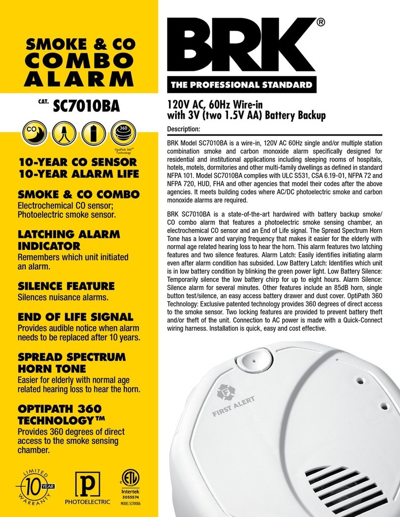 BRK electronic SC7010BA User manual