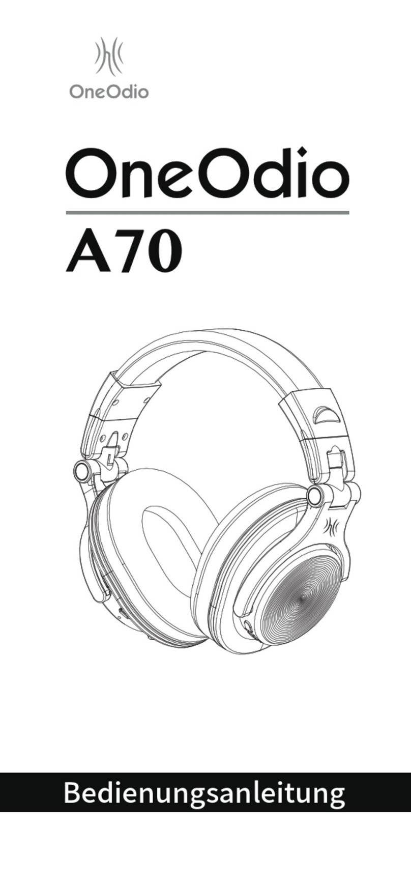 OneOdio Fusion A70 instructions