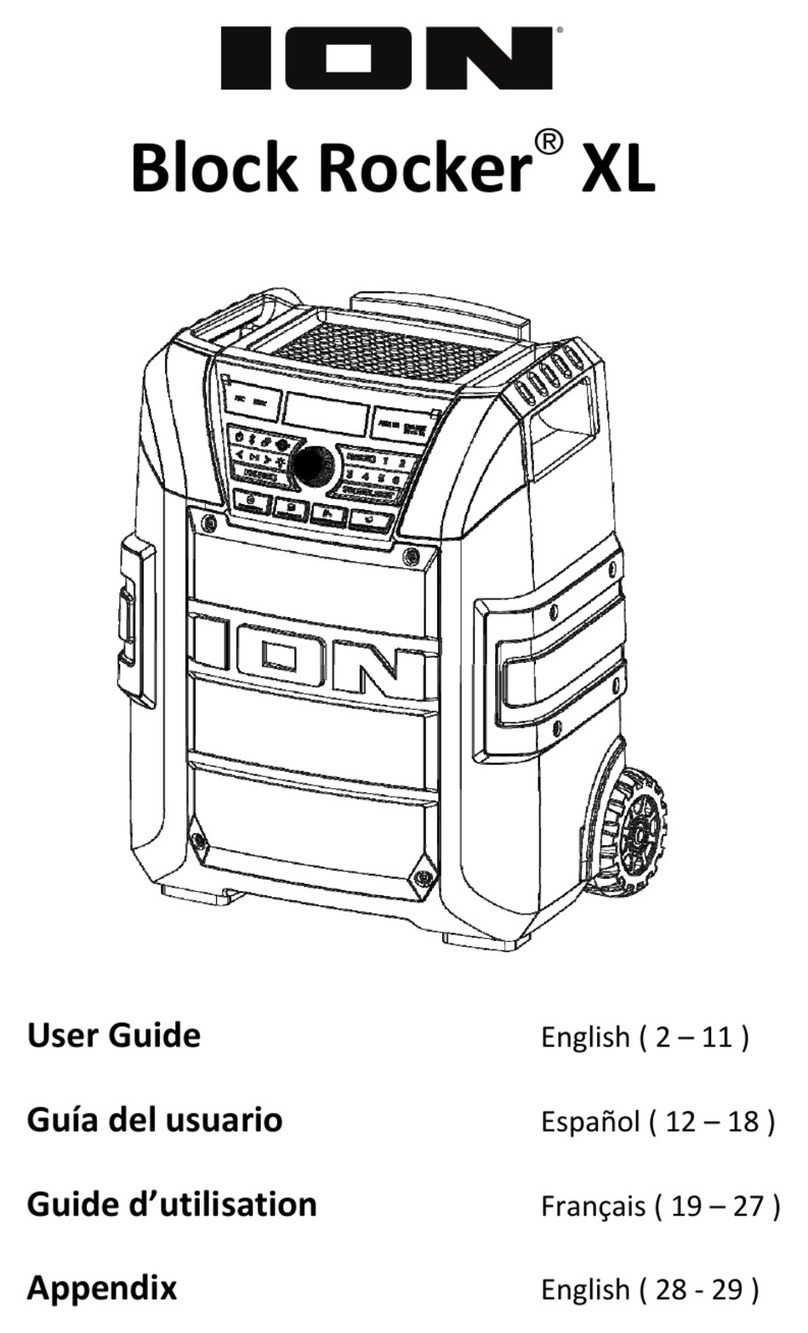 ION Block Rocker XL User manual