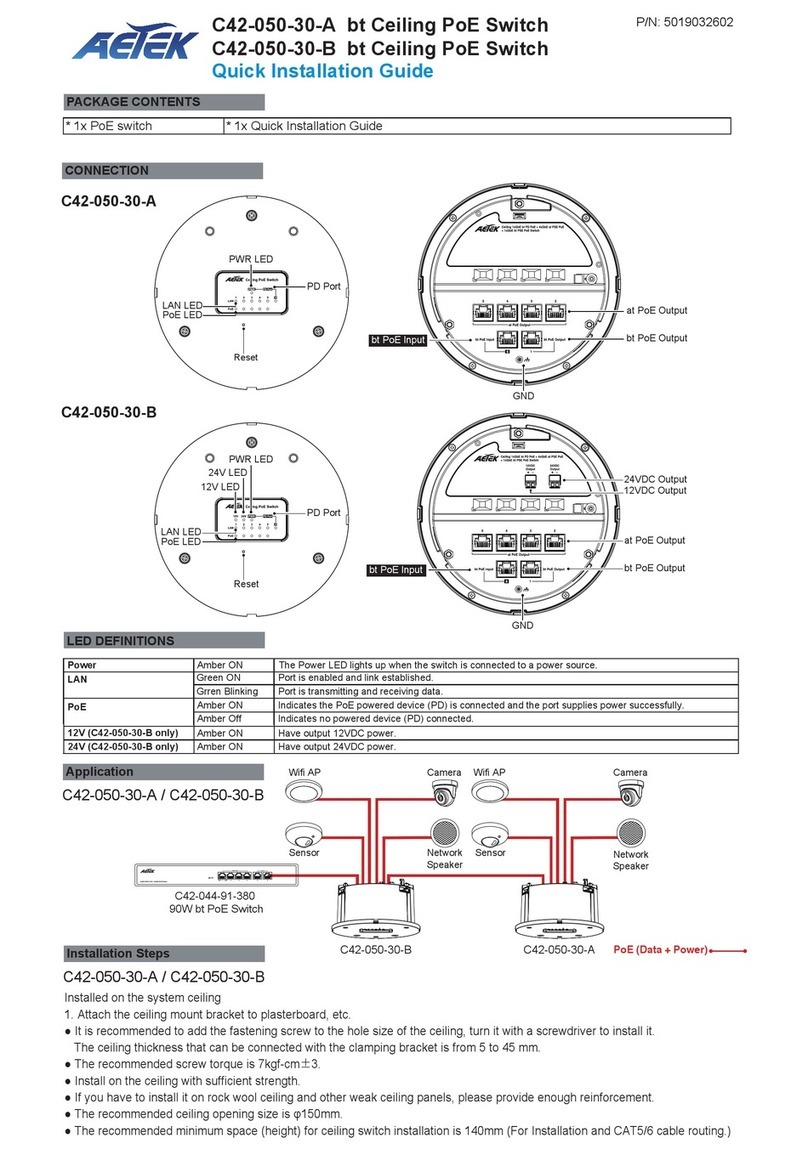 AETEK C42-050-30-A User manual AETEK C42-050-30-A User manual