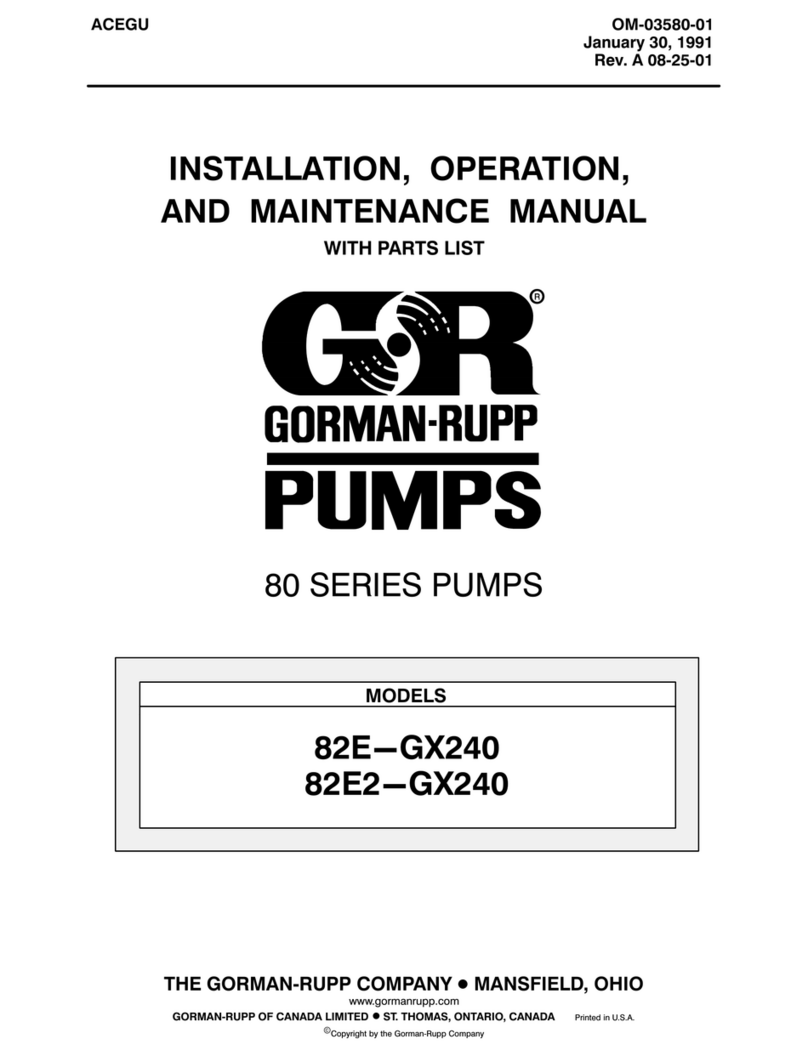 Gormann-Rupp Pumps 82E-GX240 Application guide Gormann-Rupp Pumps 82E-GX240 Application guide