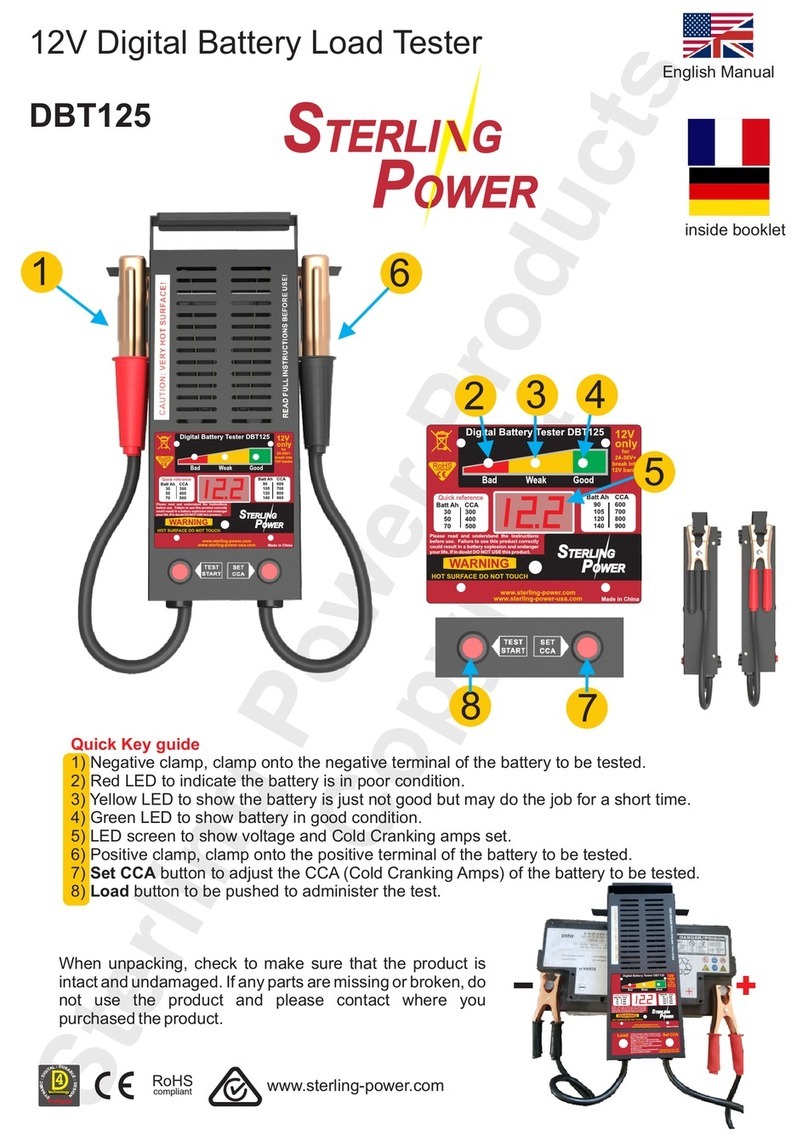 Sterling Power Products DBT125 manual Sterling Power Products DBT125 manual