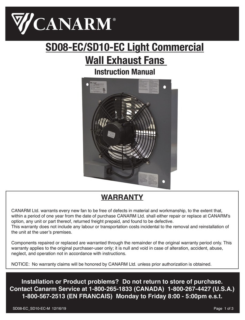 Canarm SD08-EC instruction manual Canarm SD08-EC instruction manual