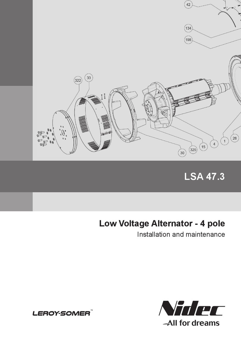 Nidec Leroy-Somer LSA 47.3 Installation and Maintenance