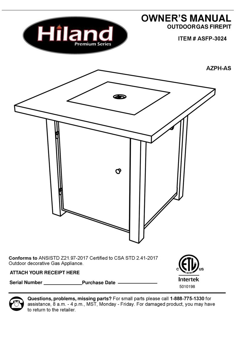 Hiland ASFP-3024 owner's manual