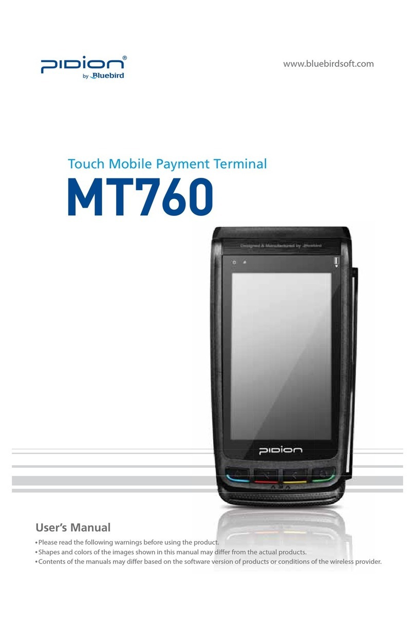 Bluebird Pidion MT760 User manual