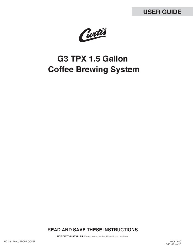 Curtis G3 TPX Series User manual