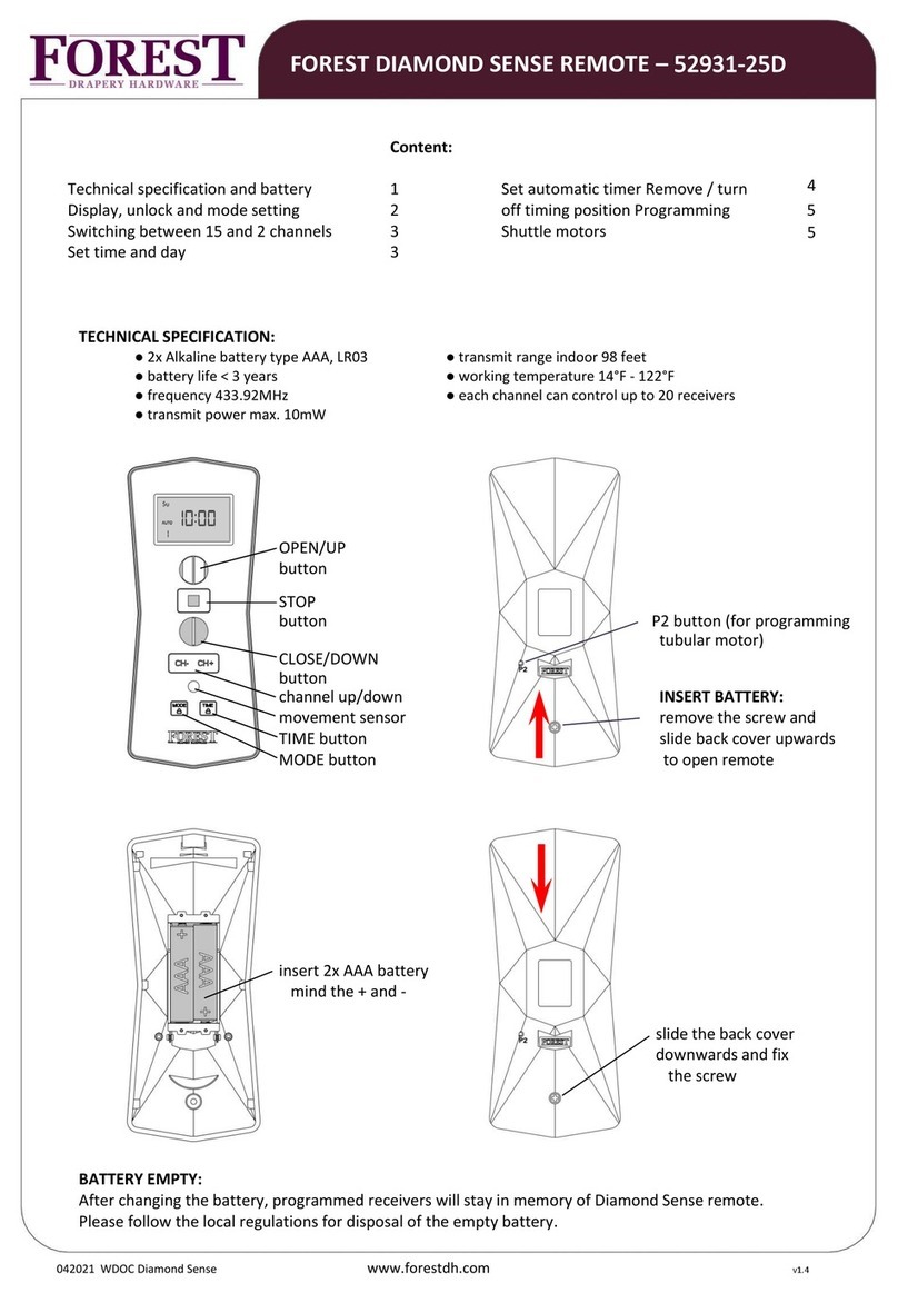Forest 52931-25D User manual