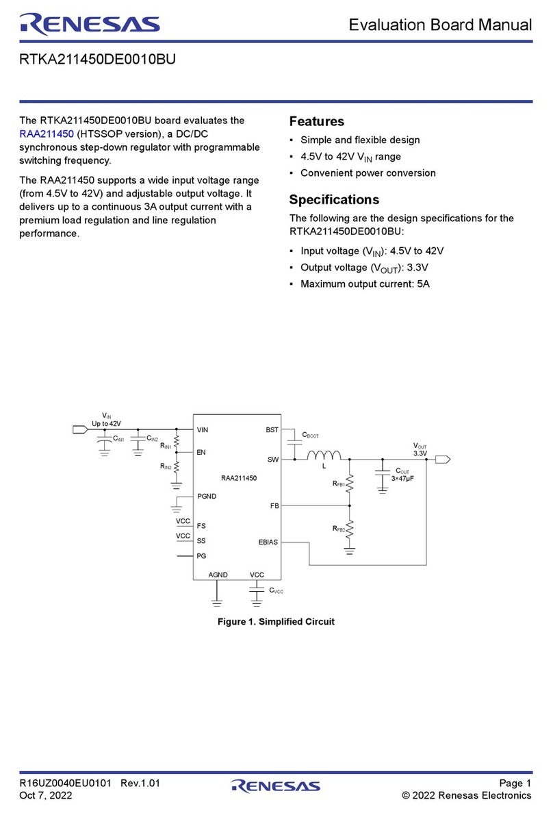 Renesas RTKA211450DE0010BU manual