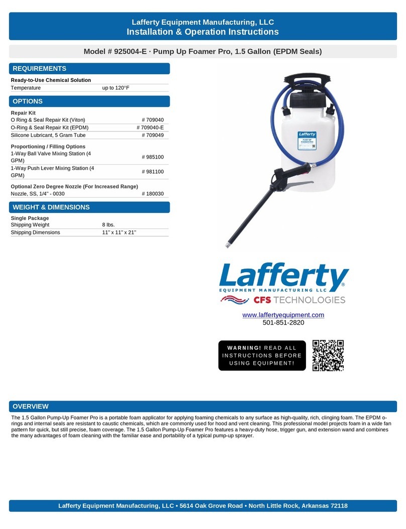 Lafferty 925004-E Installation & operation instructions