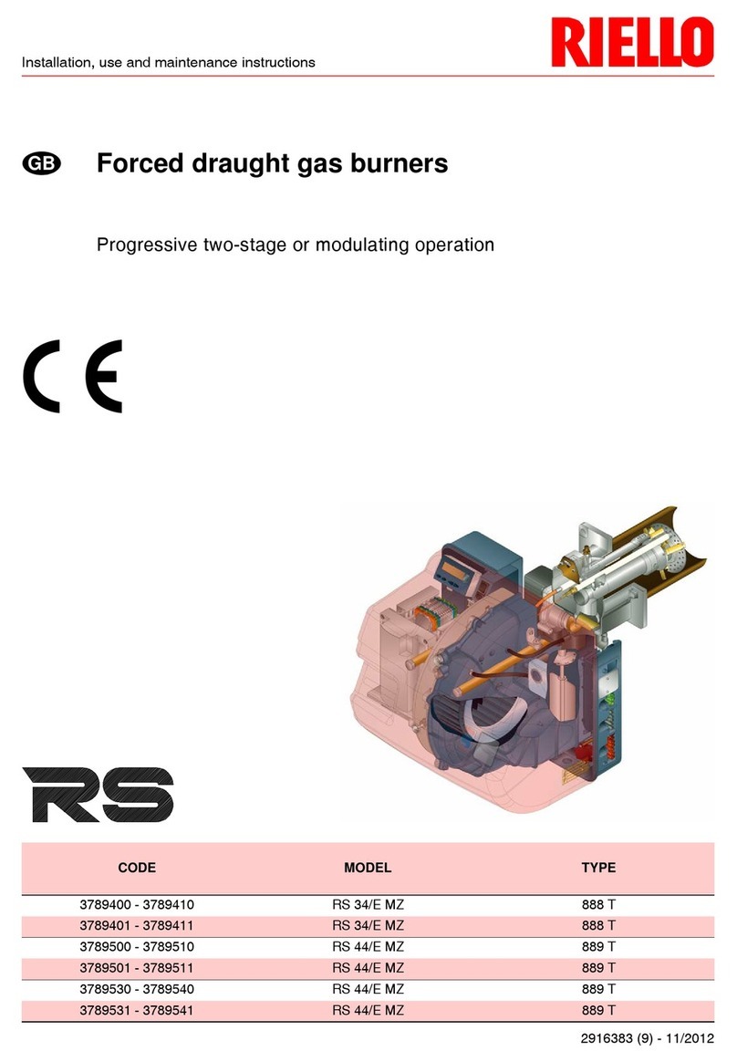 Riello RS 44/E MZ Quick start guide