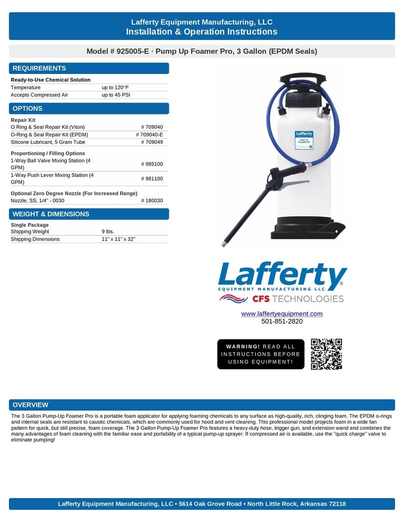 Lafferty 925005-E Installation & operation instructions