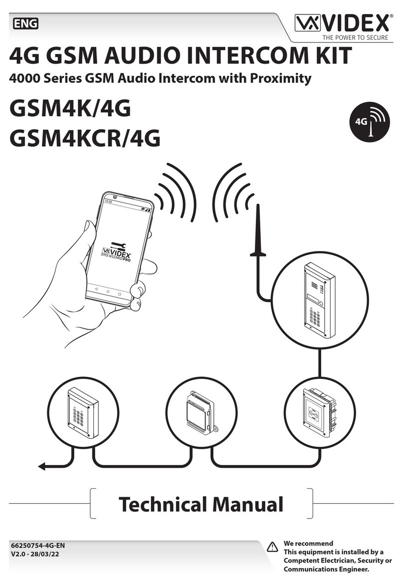 Videx GSM4K/4G User manual