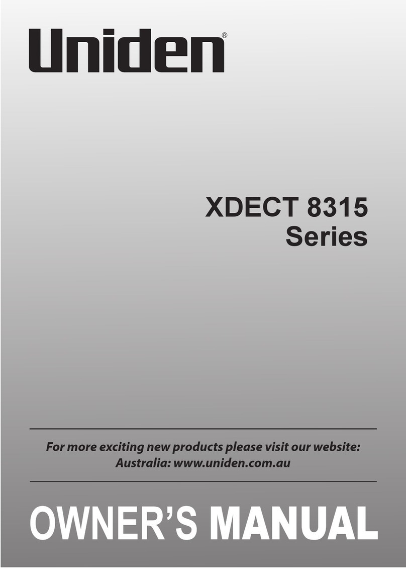 Uniden XDECT 8315 Series User manual