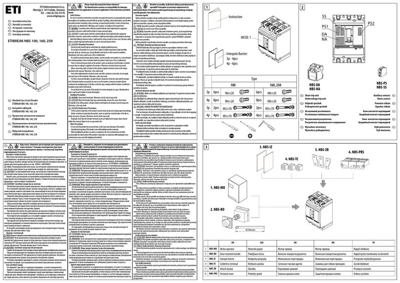 ETI ETIBREAK NBS 160 Assembly instruction