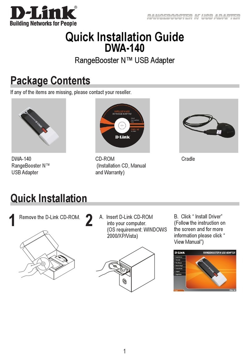D-Link RangeBooster N DWA-140 User manual D-Link RangeBooster N DWA-140 User manual