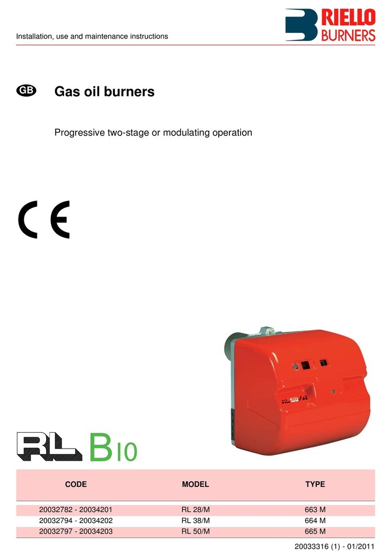 Riello 663 M Quick start guide