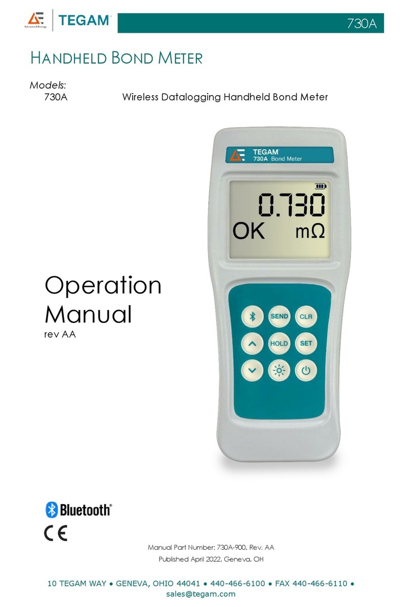 Tegam 730A Operation manual