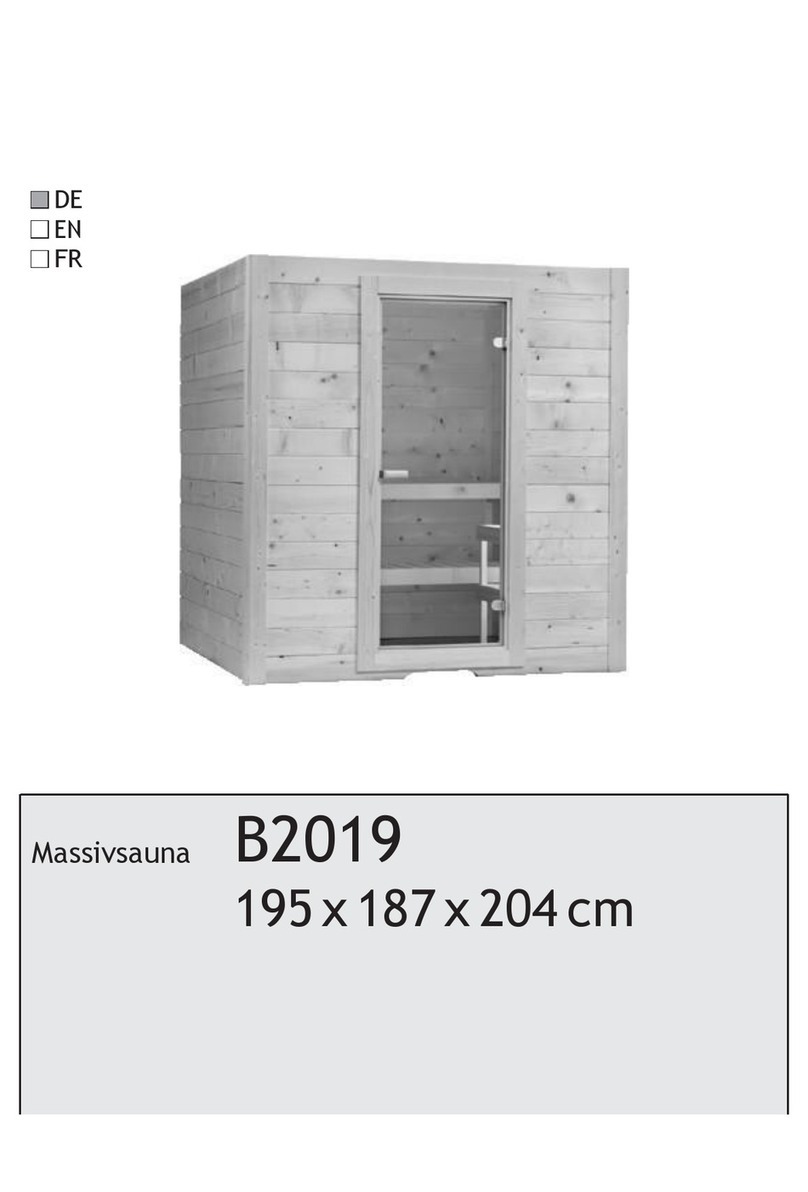 Santé Forme Massivsauna B2019 User manual