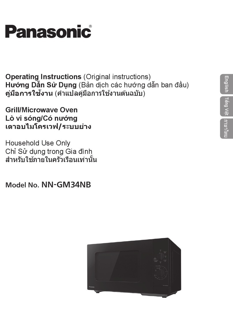 Panasonic NN-GM34NB User manual