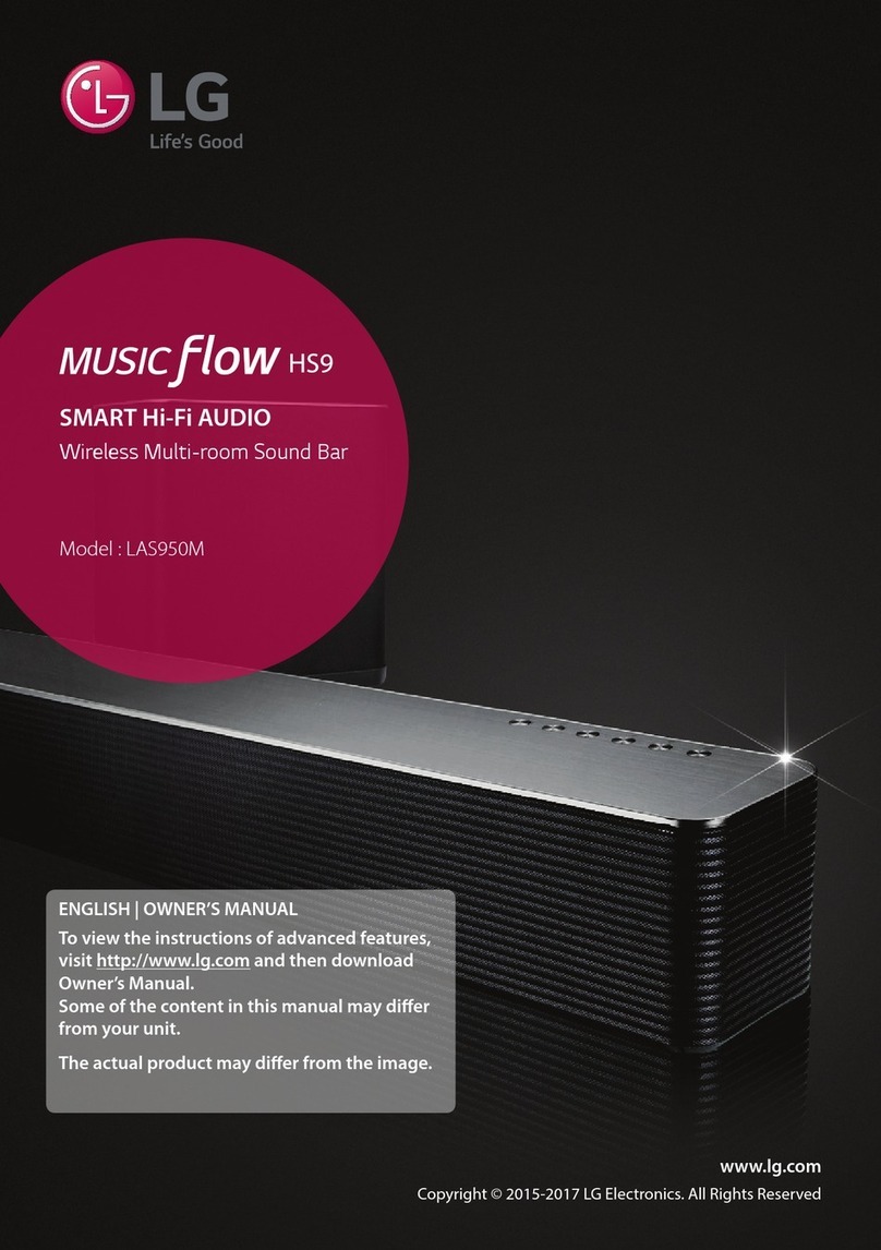 LG MISUC FLOW HS9 User manual