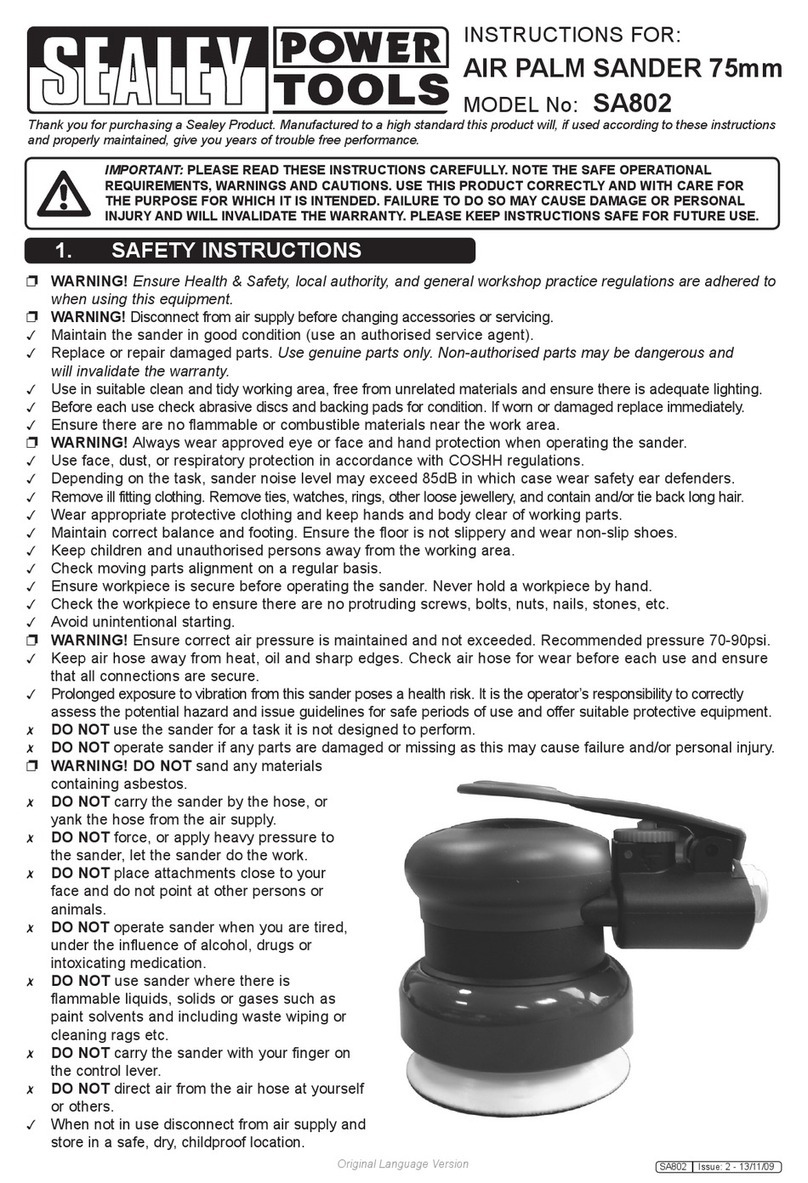 Sealey SA802 User manual