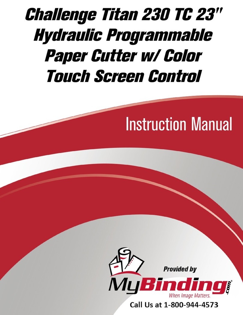 MyBinding Challenge Titan 230 TC instruction manual