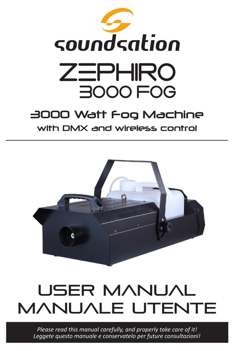 Sound Sation ZEPHIRO 3000 FOG User manual
