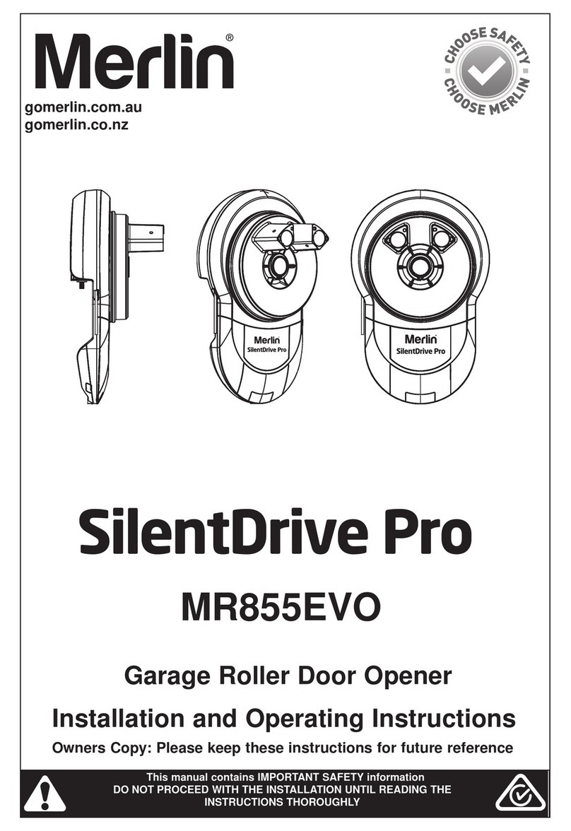 Merlin SilentDrive Pro Installation and operating instructions Merlin SilentDrive Pro Installation and operating instructions