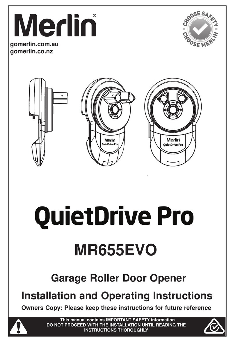 Merlin QuietDrive Pro User manual