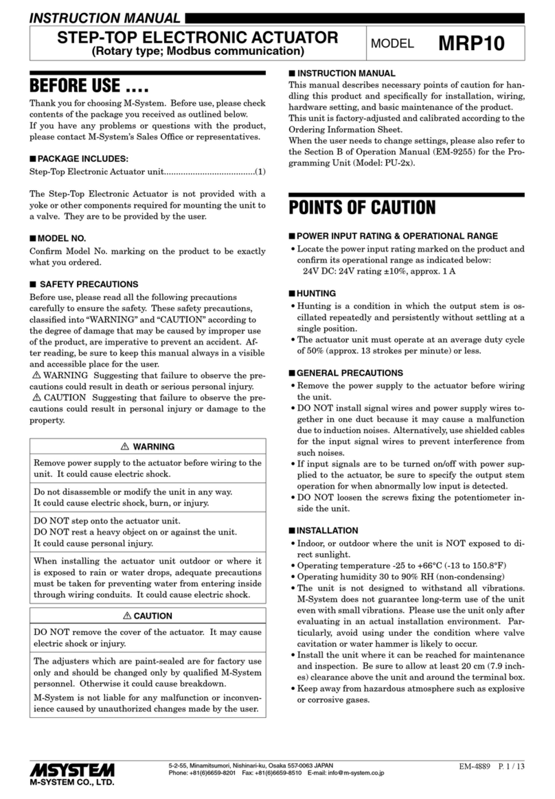 M-system MRP10 User manual