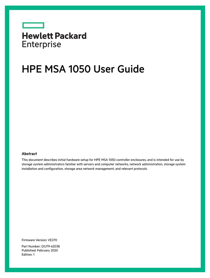 HPE MSA 1050 User manual