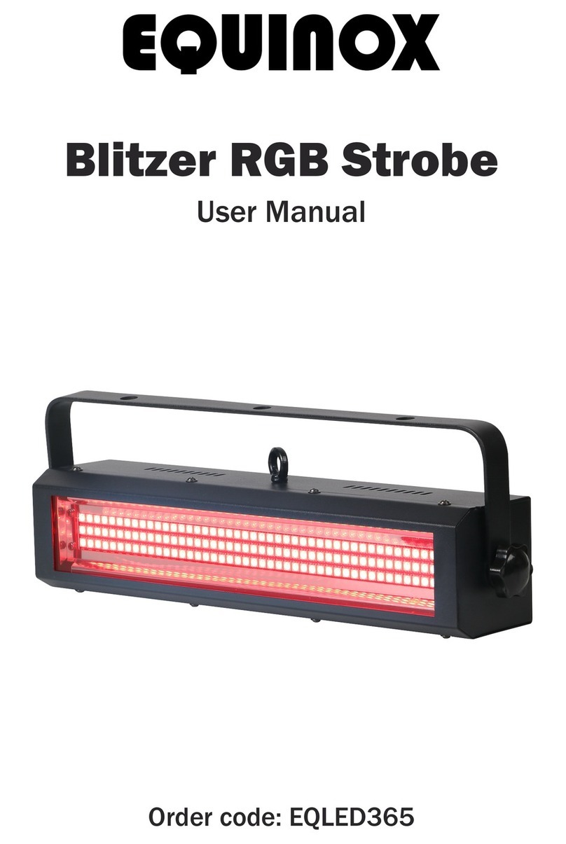 Equinox Systems Blitzer RGB Strobe User manual