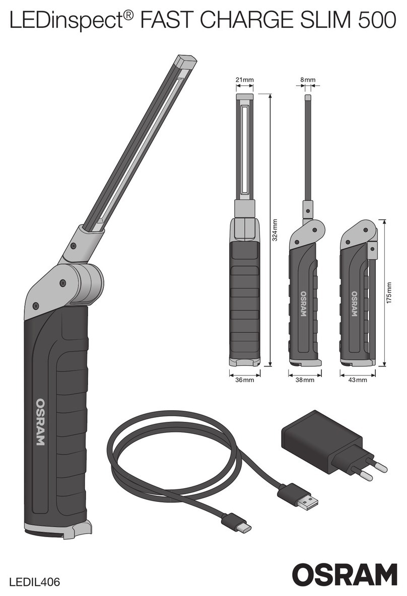 Osram LEDinspect FAST CHARGE SLIM 500 User manual