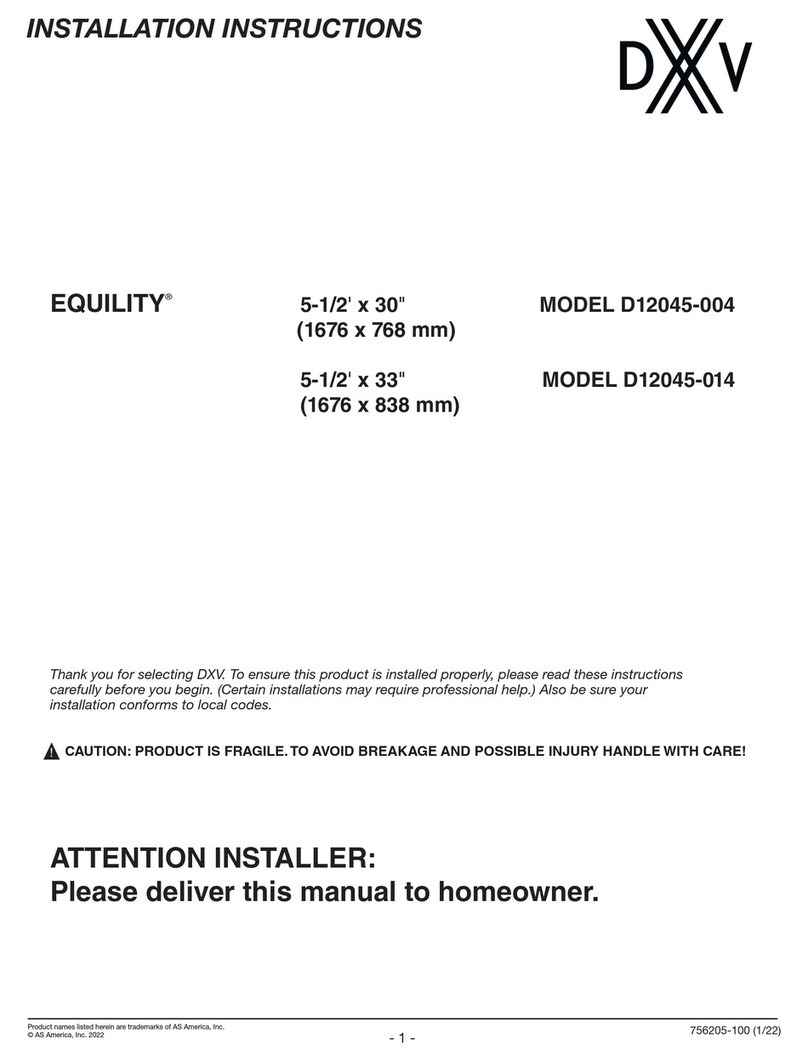 LIXIL DXV Equility D12045-004 installation instructions