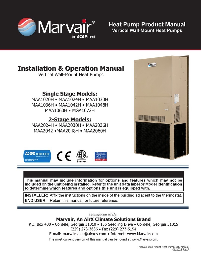 ACS Marvair MAA1020H User manual