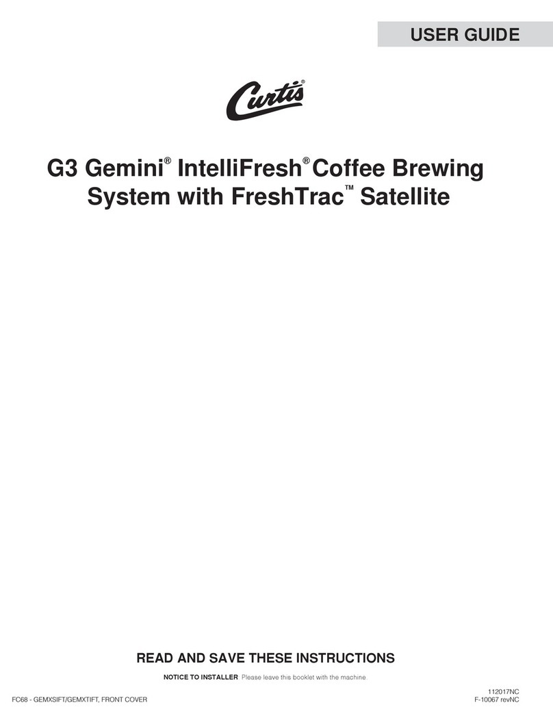 Curtis G3 GEMX IntelliFresh FreshTrac... User manual