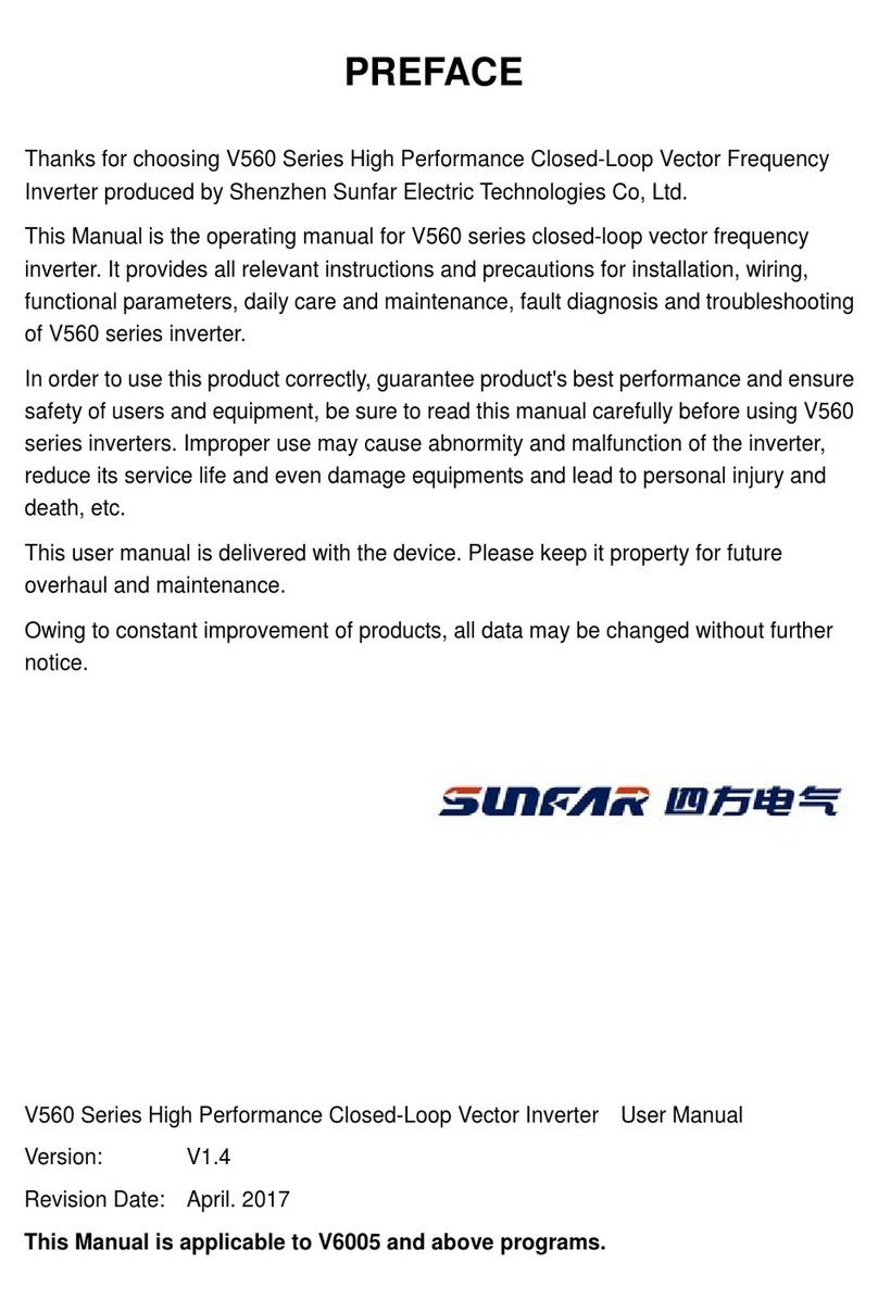 Sunfar V560 Series manual