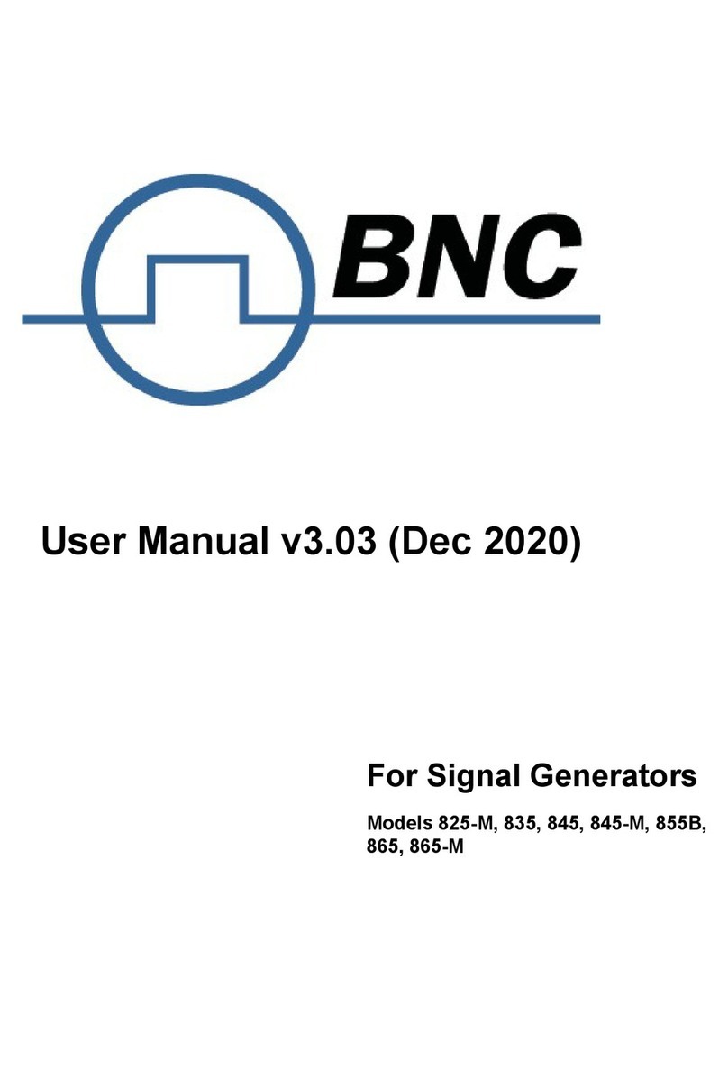 BNC 825-M user manual