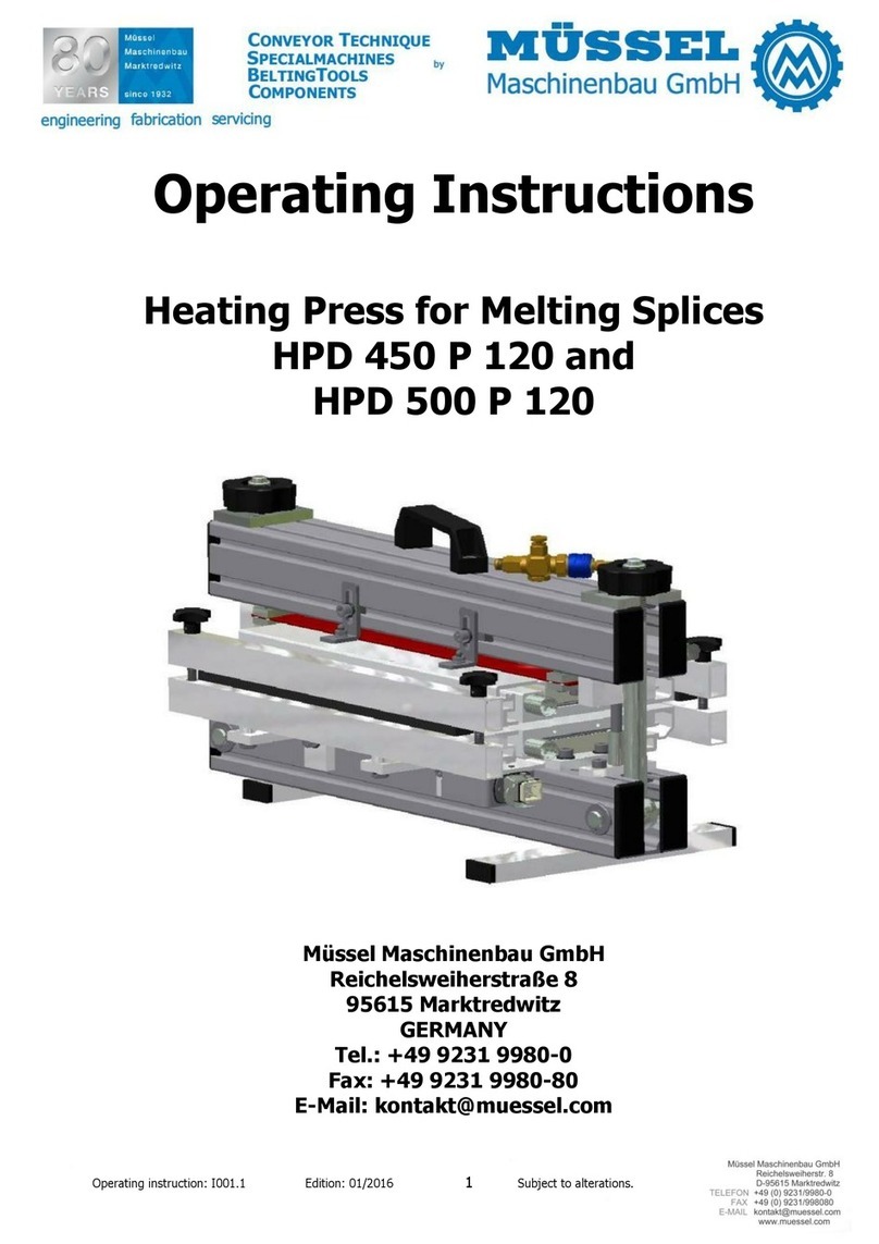 Mussel HPD 450 P 120 operating instructions