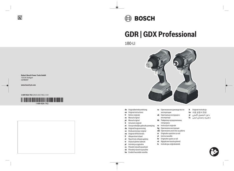 Bosch 0 601 9G5 1C0 User manual
