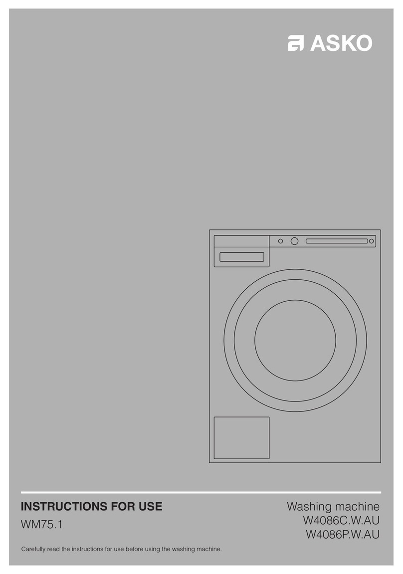 Asko W4086C.W.AU User manual