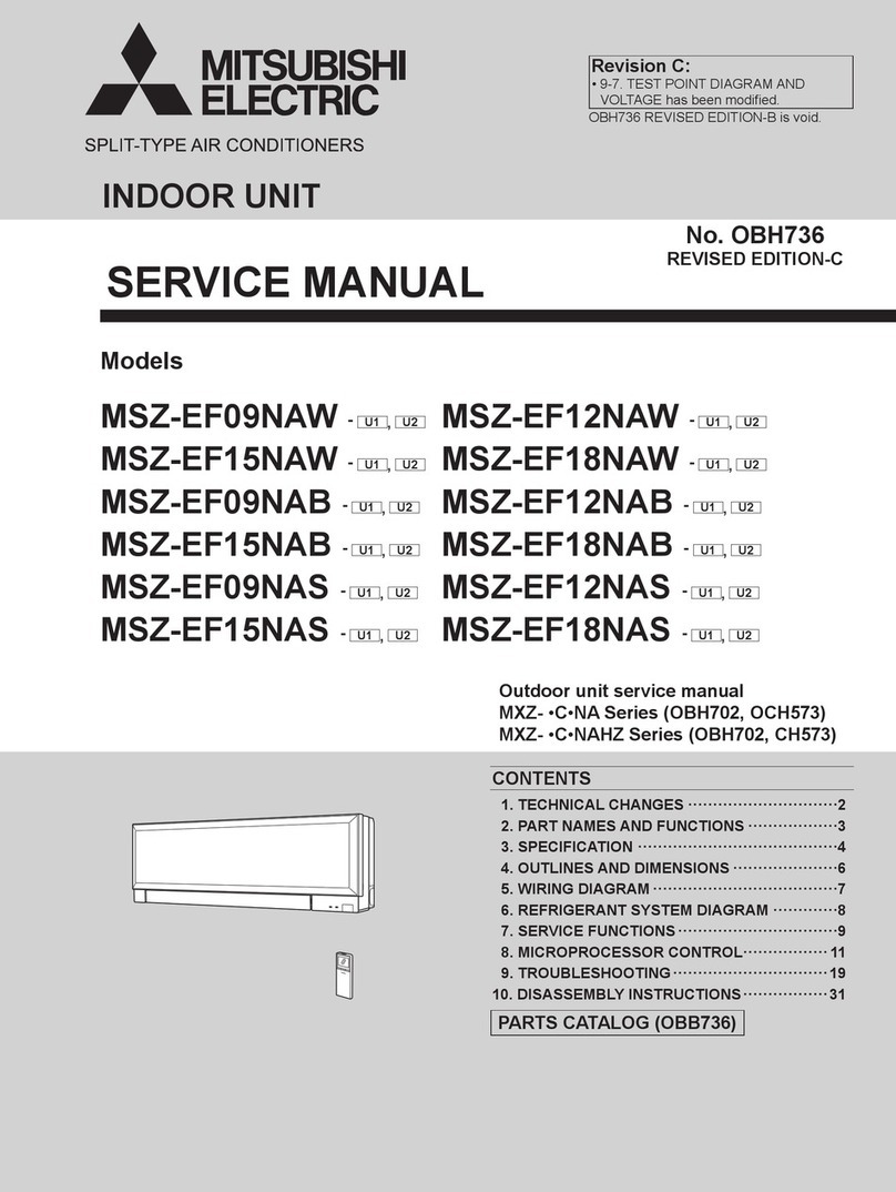 Mitsubishi Electric MSZ-EF18NAW-U1 User manual Mitsubishi Electric MSZ-EF18NAW-U1 User manual