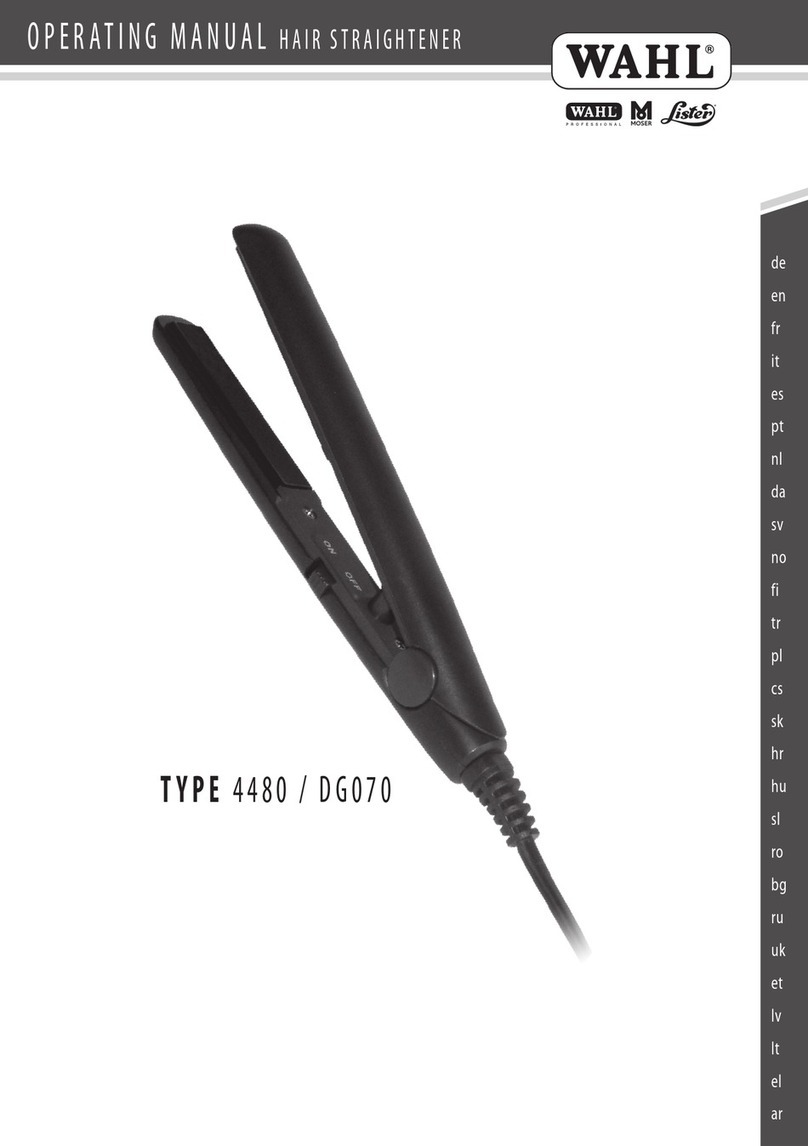 Wahl 4480 operating manual