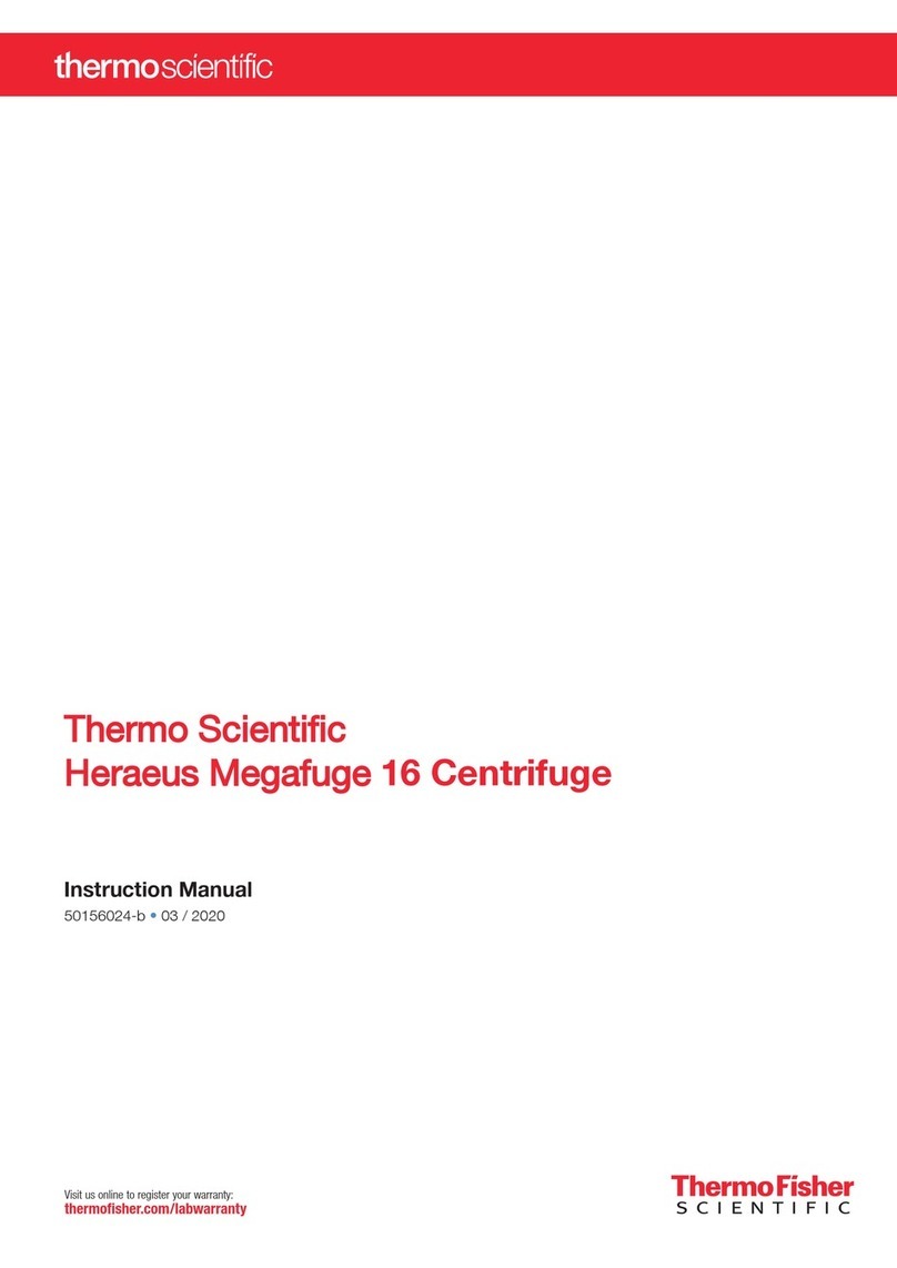 Thermo Scientific Heraeus Megafuge 16 Centrifuge instruction manual